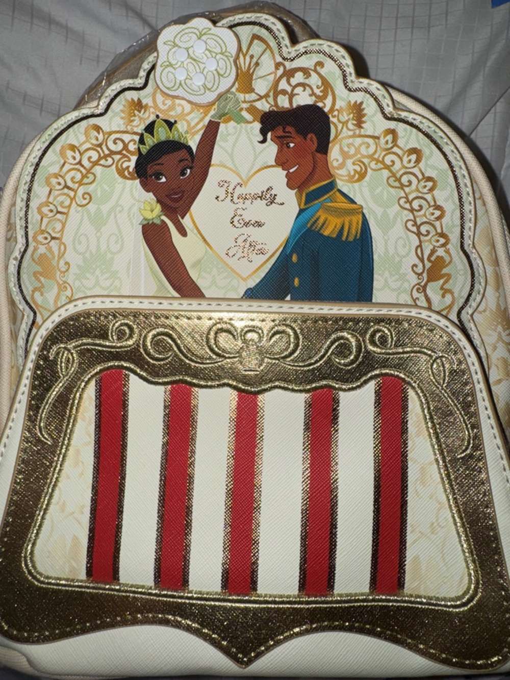 NWT Danielle Nicole The Princess and the Frog, Tiana Royal Wedding Mini-Backpack